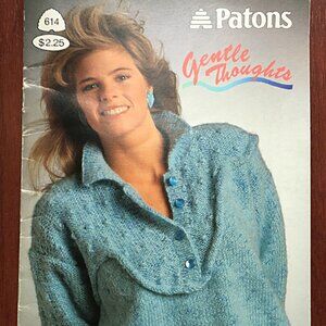 Vintage Patons: Gentle Thoughts Knitting patterns #614-1988